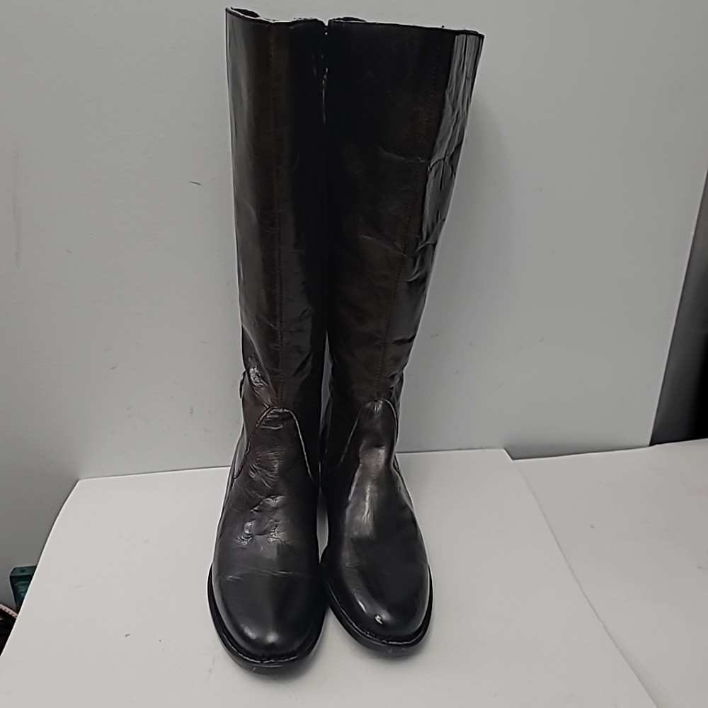 BORN Gibb Knee High TAN Leather Riding Boot